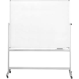 magnetoplan® Whiteboard, mobil, emailliert, H 1200 x B 1800 mm