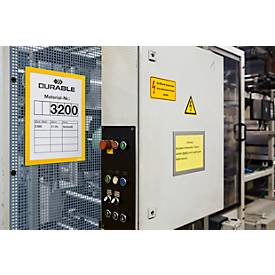 Magnetrahmen Duraframe Magnetic, A4, gelb, 5 Stück