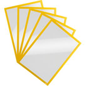 Magnetrahmen Duraframe Magnetic, A4, gelb, 5 Stück