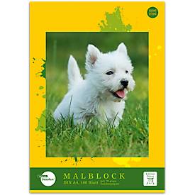 Malblock Staufen® Edition Dürer, Format A4, 100 Blatt, Recycling Offset-Papier, weiß, 1 Stück
