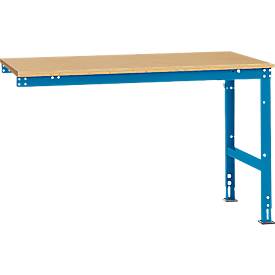 Manuflex aanbouwtafel UNIVERSAL Standaard, tafelblad multiplex, 1500 x 1000, lichtblauw
