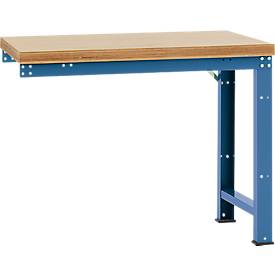 Manuflex Anbauwerkbank Profi Standard, Tischplatte Multiplex, 1250 x 700 mm, brillantblau