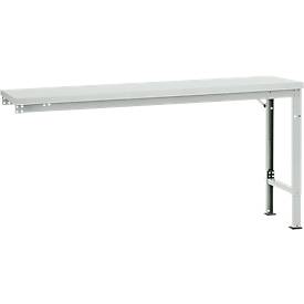 Manuflex Ansatztisch UNIVERSAL Spezial, 1750 x 800 mm, Kunststoff lichtgrau, lichtgrau