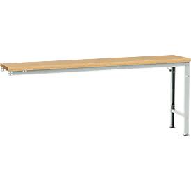 Manuflex Ansatztisch UNIVERSAL Spezial, 2000 x 800 mm, Multiplex natur, lichtgrau