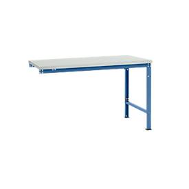 Manuflex Ansatztisch UNIVERSAL Spezial, Tischplatte Melamin, 1500x1000, brillantblau
