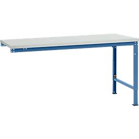 Manuflex Ansatztisch UNIVERSAL Spezial, Tischplatte Melamin, 1750x1000, brillantblau