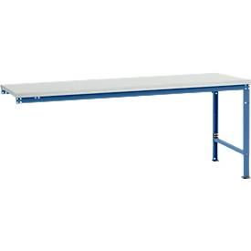 Manuflex Ansatztisch UNIVERSAL Spezial, Tischplatte Melamin, 2000x1000, brillantblau
