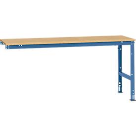 Manuflex Ansatztisch UNIVERSAL Standard, 2000 x 800 mm, Multiplex natur, brillantblau