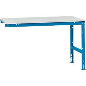Manuflex Ansatztisch UNIVERSAL Standard, Tischplatte Kunststoff, 1500x1000, lichtblau