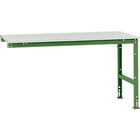 Manuflex Ansatztisch UNIVERSAL Standard, Tischplatte Kunststoff, 1750x1000, resedagrün