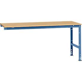 Manuflex Ansatztisch UNIVERSAL Standard, Tischplatte Multiplex, 2000x1000, brillantblau