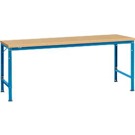 Manuflex Grundtisch UNIVERSAL Spezial, 2000 x 1000 mm, Multiplex natur, lichtblau