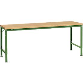 Manuflex Grundtisch UNIVERSAL Spezial, 2000 x 1000 mm, Multiplex natur, resedagrün