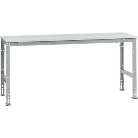 Manuflex Grundtisch UNIVERSAL Standard, Tischplatte Kunststoff, 2000x800, rubinrot