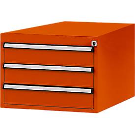 Manuflex Schubladen-Unterbau, für T 1000 mm, rotorange