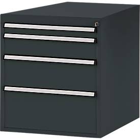 Manuflex Schubladen-Unterbau, für T 800 mm, anthrazit