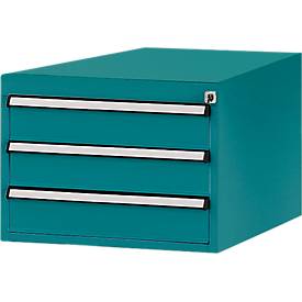 Manuflex Schubladen-Unterbau, für T 800 mm, wasserblau