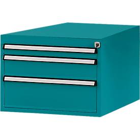 Manuflex Schubladen-Unterbau, für T 800 mm, wasserblau