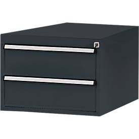 Manuflex Schubladen-Unterbauten, für Werkbank Profi Tiefe 700 mm, anthrazit