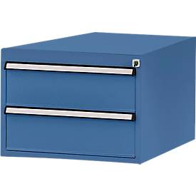 Manuflex Schubladen-Unterbauten, für Werkbank Profi Tiefe 700 mm, brillantblau