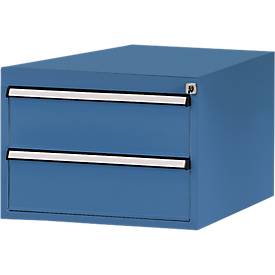 Manuflex Schubladen-Unterbauten, für Werkbank Profi Tiefe 700 mm, brillantblau
