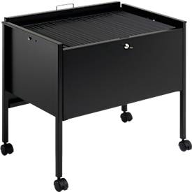 Mappenboy, abschließbarer Deckel, ohne Mappen, schwarz