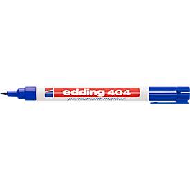 Marker edding 404, mit feiner Spitze, blau, 1 Stück