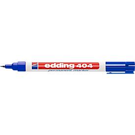 Marker edding 404, mit feiner Spitze, blau, 10 Stück