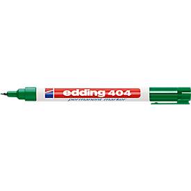 Marker edding 404, mit feiner Spitze, grün, 10 Stück