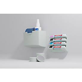 Markerhalter Legamaster, für Glasboards, für 4 Marker, Neodym-Magnet, sage green