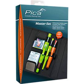 Markier-Set Pica Master-Set, f. Zimmermann, mit Klettverschluss & Ausfallsicherung