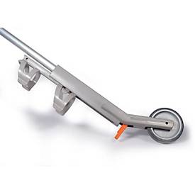 Markierstange Durable DURALINE® EasyTrack S, ergonomisch, für Dosen mit 750 ml, Strichbreite 60 mm, gummiertes Laufrad, L 200 x B 80 x H 1000 mm, grau