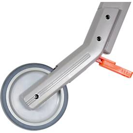 Markierstange Durable DURALINE® EasyTrack S, ergonomisch, für Dosen mit 750 ml, Strichbreite 60 mm, gummiertes Laufrad, L 200 x B 80 x H 1000 mm, grau