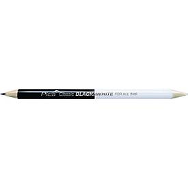 Markierstift Classic FOR ALL Black&White L.24cm 2B beids.gespitzt PICA, 50 Stück