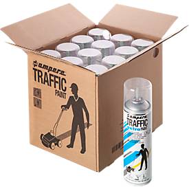Markierungsfarbe Traffic® Extra, für Bodenmarkierungsgeräte, wetterfest, Reichweite 50 m, 500 ml, weiß