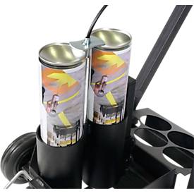 Markierwagen Durable DURALINE® EasyTrack, für 2 Dosen mit jeweils 750 ml, Strichbreite 40-100 mm, höhenverstellbare Griffstange, schwarz