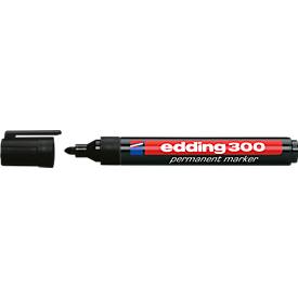Marqueur permanent 300 EDDING, avec pointe ronde, 10 p., noir