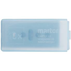 MARTOR Industrieklinge 45, 10 St., L 39 x B 18,4 mm, 2-seit. Schliff, Materialstärke 0,3 mm