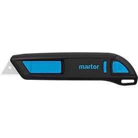 MARTOR SECUNORM 300 safety cutters, cutting depth 19 mm, slip-proof Soft Grip, Trapezoid blade
