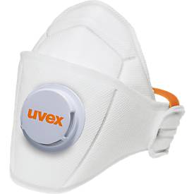 Masque respiratoire premium silv-Air 5210 Uvex, FFP2 NR D, Masque respiratoire avec ventilation, 15 pièces