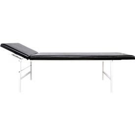 Massage- und Untersuchungsliege, nicht klappbar, 2000 x 700 x 650 mm, schwarz