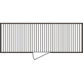 Materialcontainer MC 1600, lackiert, montiert, mit Holzfußboden