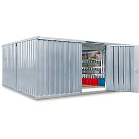 Materialcontainer Mod. 1540, verzinkt, vormontiert, mit Holzfußboden