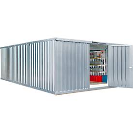 Materialcontainer Mod. 1560, verzinkt, vormontiert, mit Holzfußboden