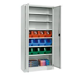 Materialschrank MSI 2409, mit 24 Kästen, lichtgrau 