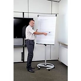 MAUL Flipchart solid Rundfuß + 5 Blöcke á 20 Blatt und 4 Marker gratis