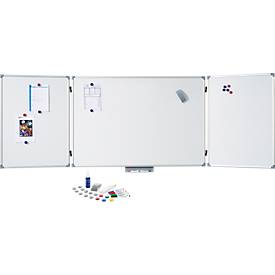 Klapptafel-Whiteboard, 2 Flügel, inklusive Starterkit