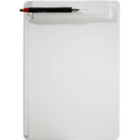 MAUL Klemmbrett, DIN A4, Kunststoff, mit Stifthalterung, weiß