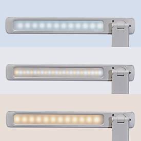 MAUL LED Tischleuchte MAULsally colour vario, 3 W, 325 lm,3000-6500 K, dimmbar, Memory-Funktion, zusammenklappbar, IP20, USB-C, Akkubetrieb, weiß