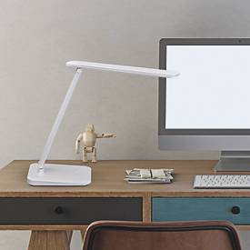 MAUL LED Tischleuchte MAULsally colour vario, 3 W, 325 lm,3000-6500 K, dimmbar, Memory-Funktion, zusammenklappbar, IP20, USB-C, Akkubetrieb, weiß